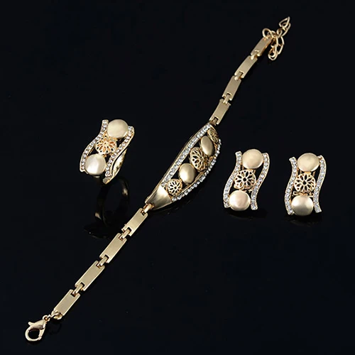 Женский свадебный подарок Bluelans ожерелье с цветком и круглым воротником браслет