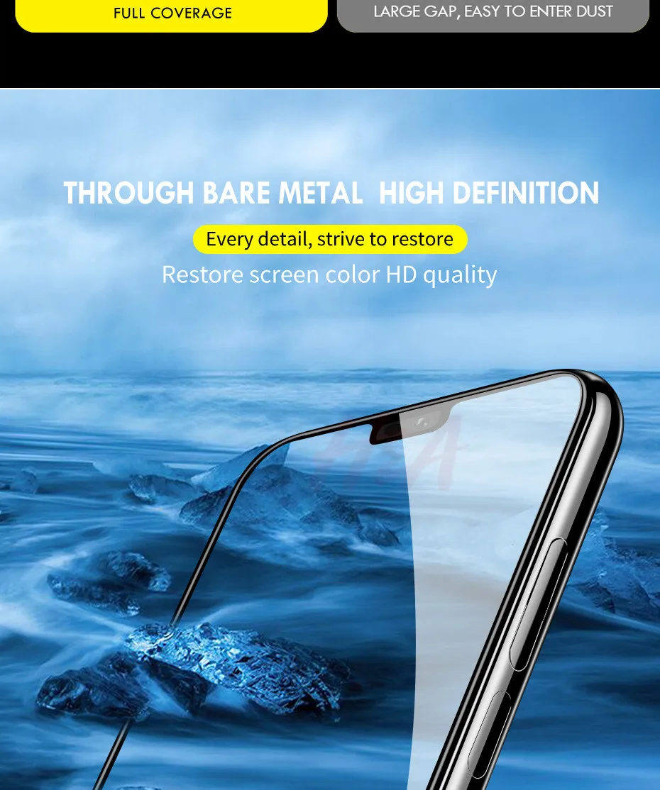 H& A 10D полное покрытие из закаленного стекла для huawei P20 Lite Pro P10 Защита экрана для Honor 9 Lite 10 Play Защитная стеклянная пленка