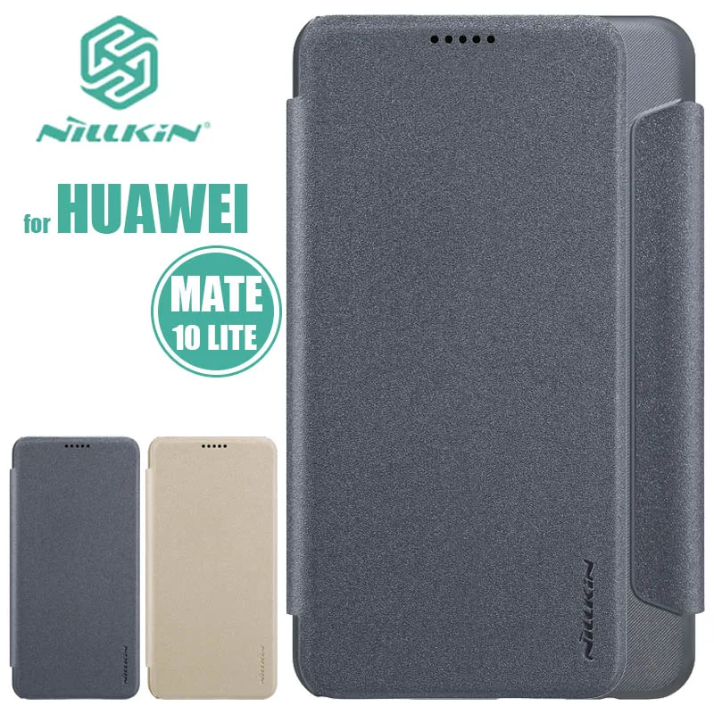 Для Huawei Mate 20 Lite чехол NILLKIN Sparkle роскошный Флип кожаный задняя крышка для телефона