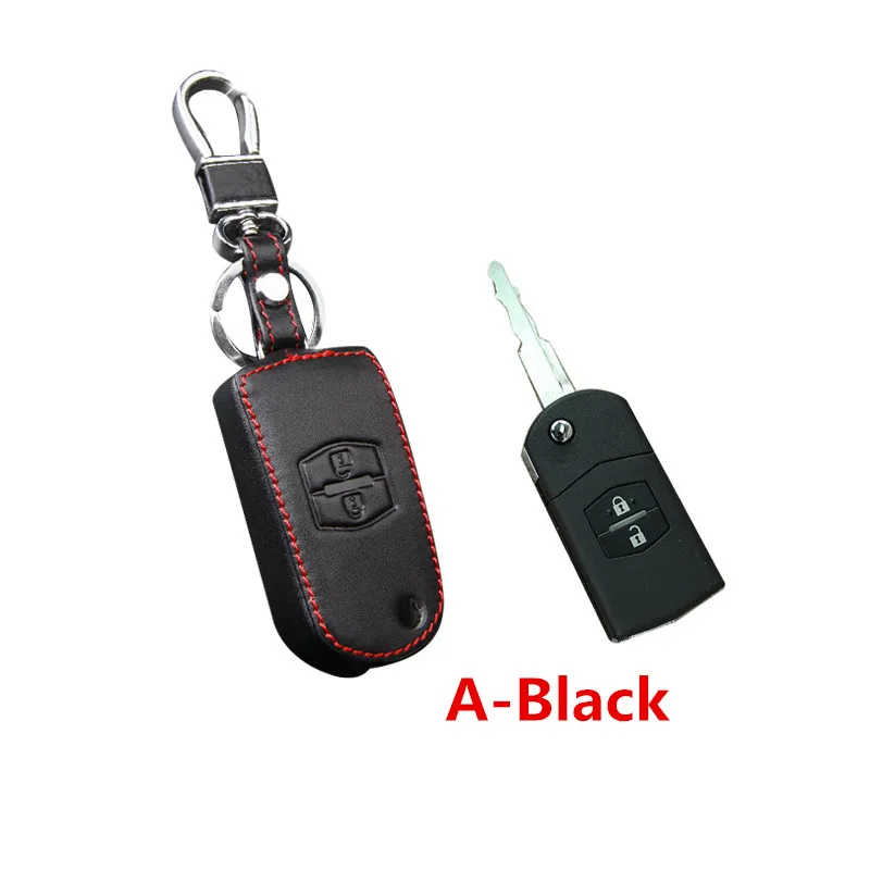 Прошитая вручную кожаная keypack для автомобилей ключ чехол MAZDA CX 3 MX 5 Mazda2 6 ATENZA 8 9 RX и