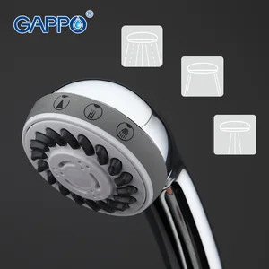Насадка для душа Gappo GA03, трехсторонняя круглая Лейка для душа, арматура для ванной комнаты, хромированное водосберегающее покрытие, GA03