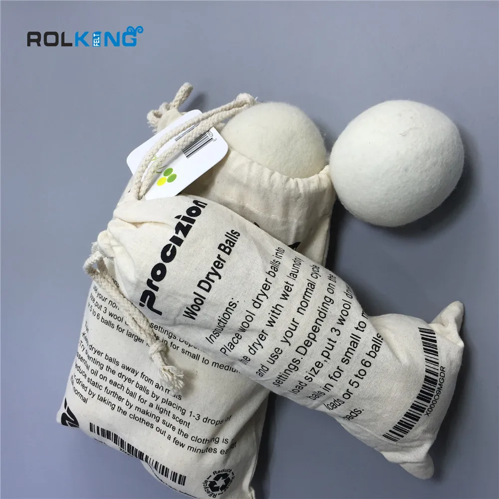 Сушилки шары Прачечная Шары 100% органические новозеландская шерсть многоразовые