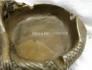 Китайская медная латунная пепельница русалки Морской Декор статуя фигурка | Дом