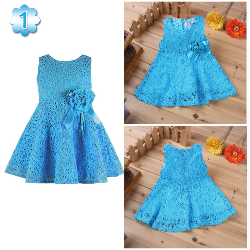 2017 г. Весенне летние платья для малышей платье принцессы девочек кружевное без