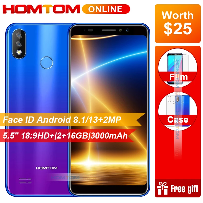Оригинальный HOMTOM C8 5 &quotHD + 4G смартфон 3000 mAh 2 Гб Оперативная память 16 Встроенная