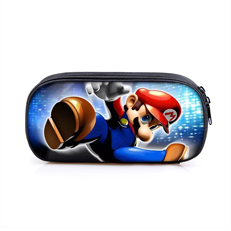 Super Mario Bros Sonic Kids PencilBag, Студенческая сумка для детей, новая милая Высококачественная канцелярская сумка, пенал
