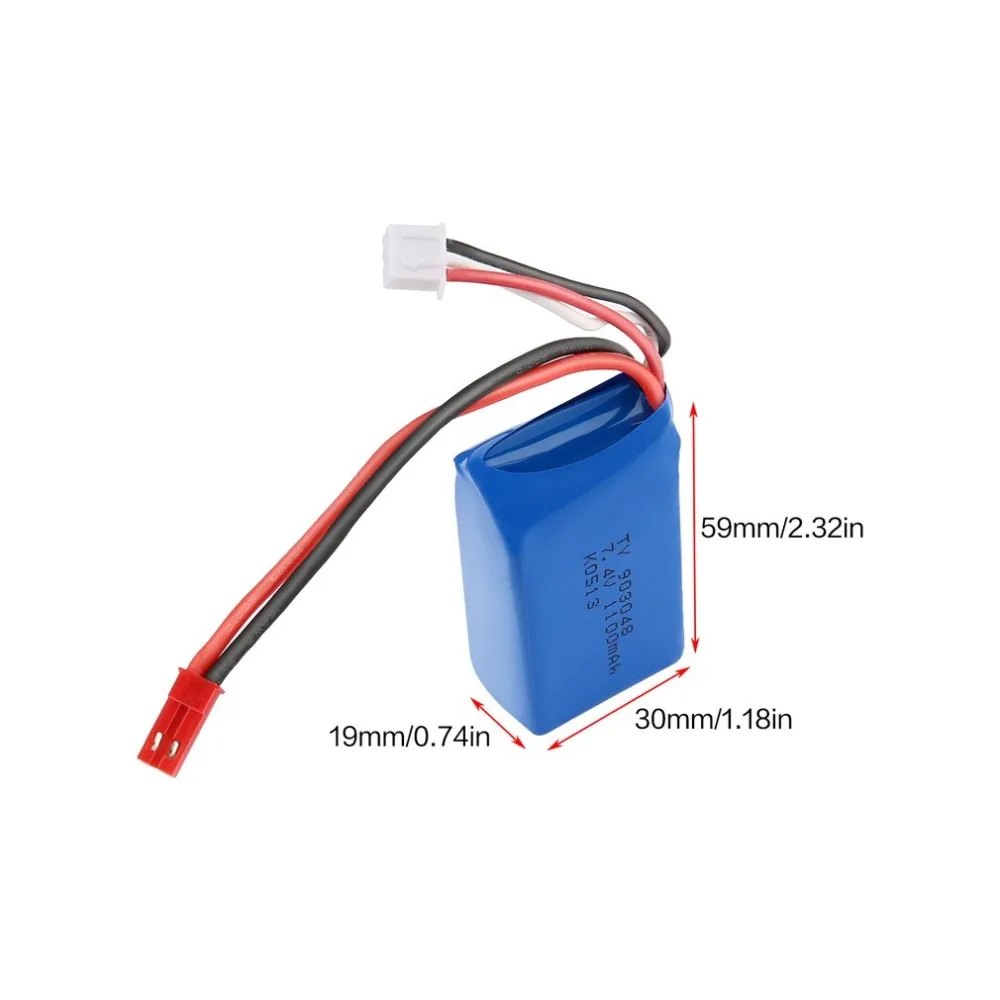 Портативный пульт дистанционного управления с перезарядкой батареи 7 4 V 1100 mAh