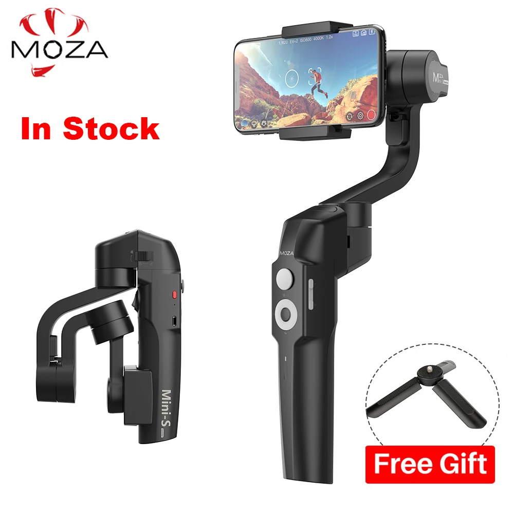 Moza Mini-S складной карманный Дрон-Размер затрудняетесь в выборе правильного размера? 3-осевой ручной шарнирный стабилизатор для камеры для iPhone X XS Max GoPro VS мини-Mi Feiyu Vimble 2