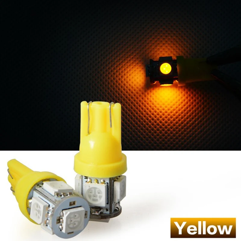 Автомобисветодиодный Светодиодная лампа T10 168 194 W5W 5 LED smd 5050 12 В/24 В|Сигнальная