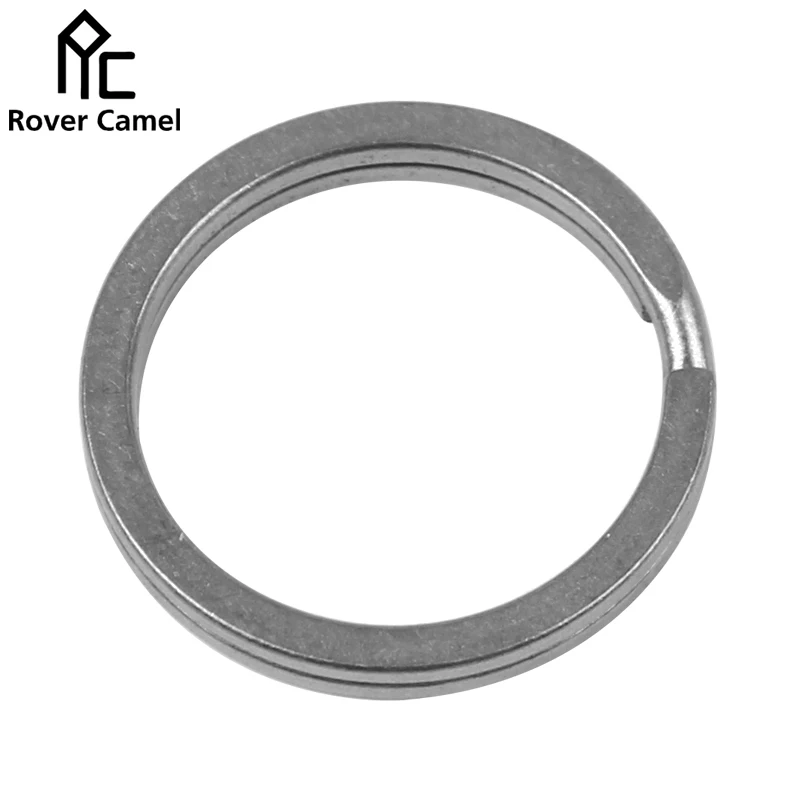 Rover Camel Titanium EDC Key Chain Pure Key Ring Split Ring 5 Pcs/lot Stone wash treatment