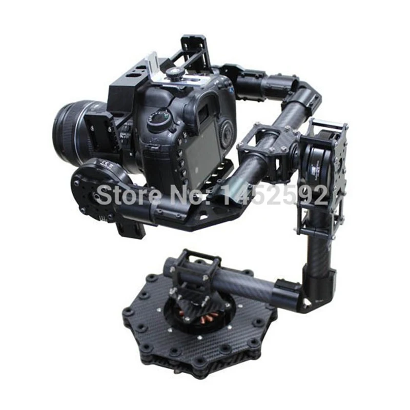 3-осевой бесщеточный BLG5D Aerial PTZ Gimbal с комбинированный комплект системы кодирования AlexMos 8bit& 32bit контроллер/двигатель для DSLR Камера с видом от первого лица