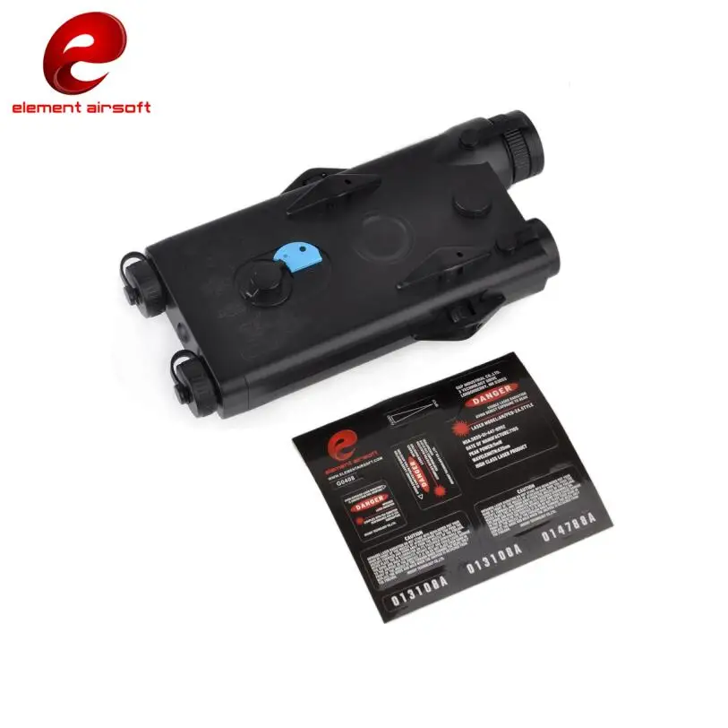 Черный Чехол для аккумулятора Element Airsoft AN/PEQ-2 с красным лазером версия без функции PEQ box EX426 - Цвет: Черный