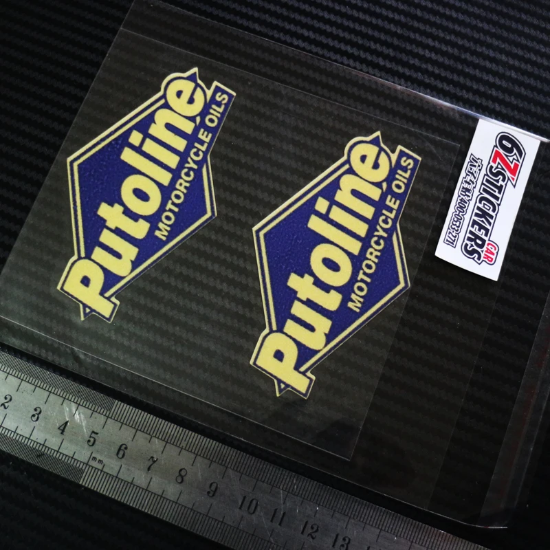 

PUTOLINE MOTORCYCLE OILS motorcycle safety reflective stickers