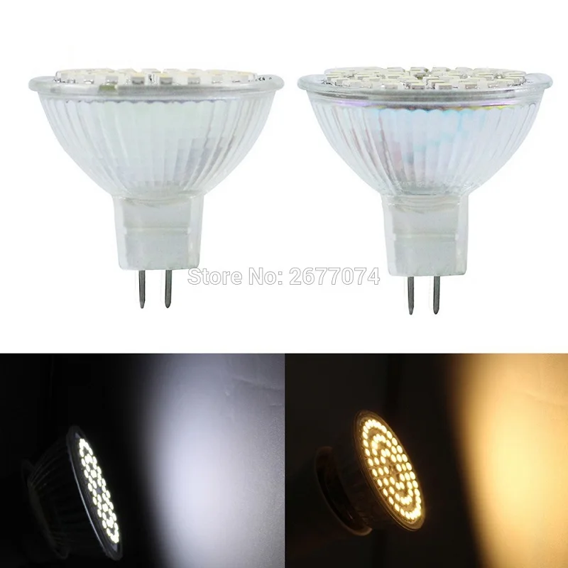 MR16 GU5.3 60 led s 3528 3 Вт светодиодный теплый белый лм 12 В постоянного тока или