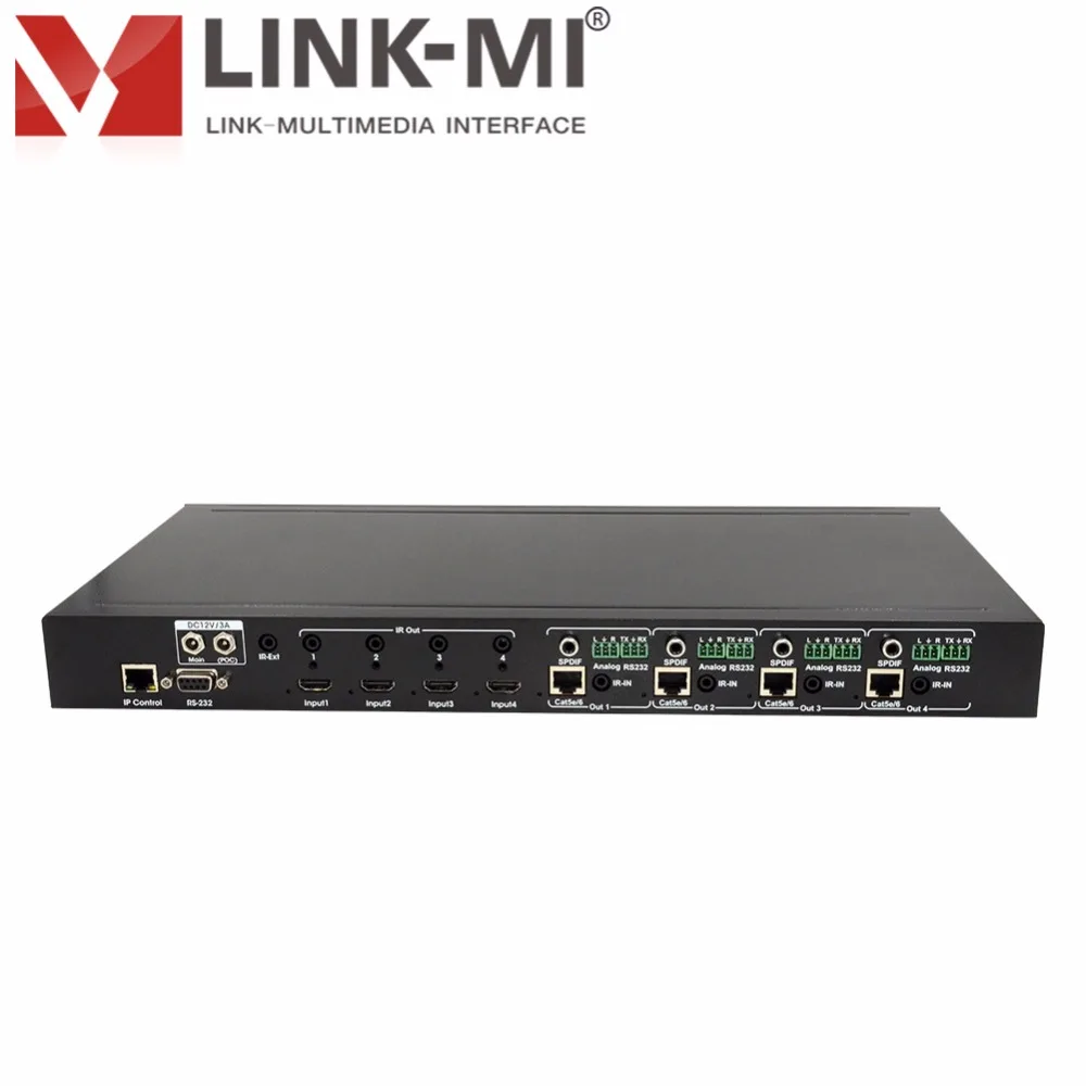 LINK-MI LM-MX07 HDMI 2 0 и HDCP 70M 4X4 HDBaseT матрица 4k 2k @ 60Hz 4 in out | Электроника