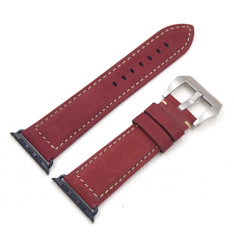 Ремешок из натуральной кожи Crazy Horse для Apple Watch 1 2 3 38 мм и 42 мм|band for apple watch|leather watch