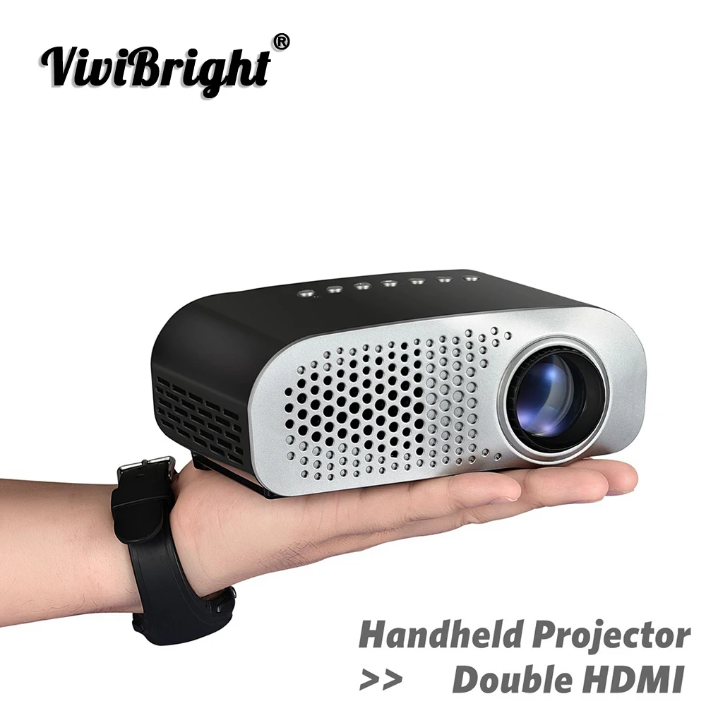 ViviBright мини светодиодный проектор Full HD 1080P видео проектор портативный 480*320 домашний кинотеатр ЖК-телевизор умный 3D кинопроектор