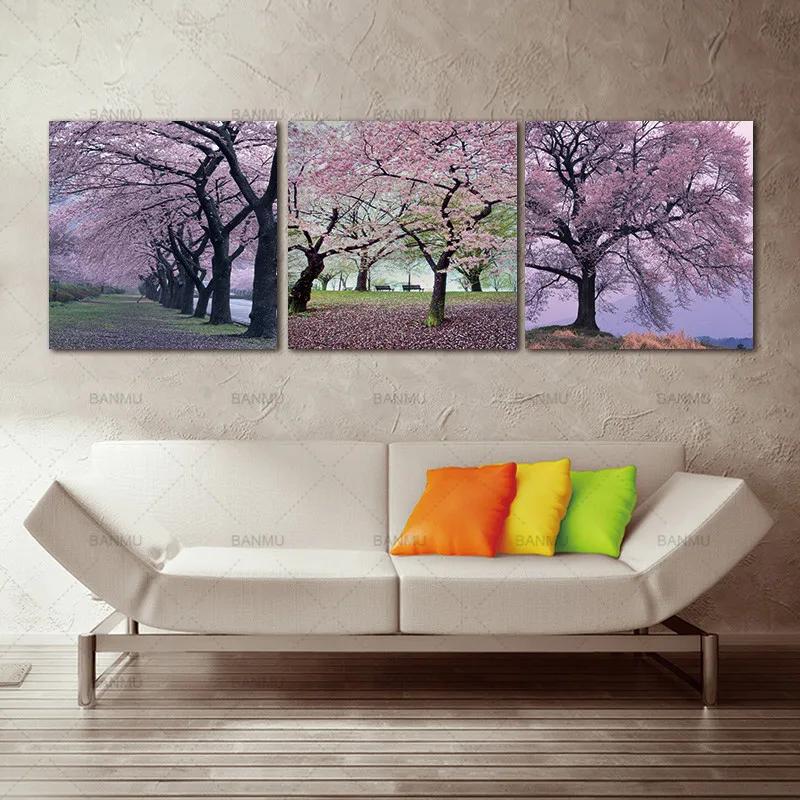 Холст фото стены Книги по искусству печатает изображение Cherry Blossom Ёлки картина