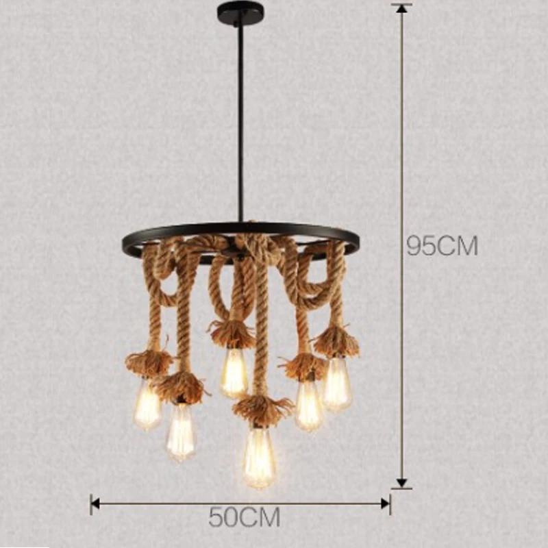 Винтажная Подвесная лампа Эдисона в стиле лофт|lamp rope|hanging lightsdecorative hanging light |