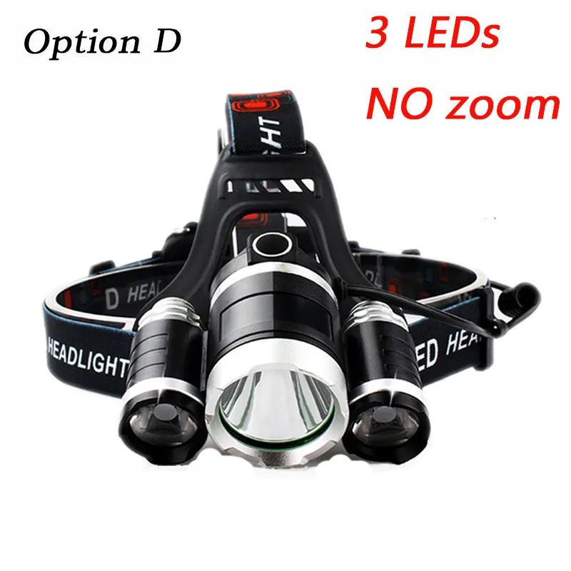 Option D Litwod Z20 светодиодный налобный фонарь 900 люмен налобный фонарь XM-L2 T6 светодиодный налобный фонарь для кемпинга/охоты - Испускаемый цвет: Option D