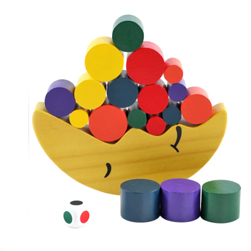 Обучающие деревянные игрушки для детей в форме Луны геометрический луч | Игрушки