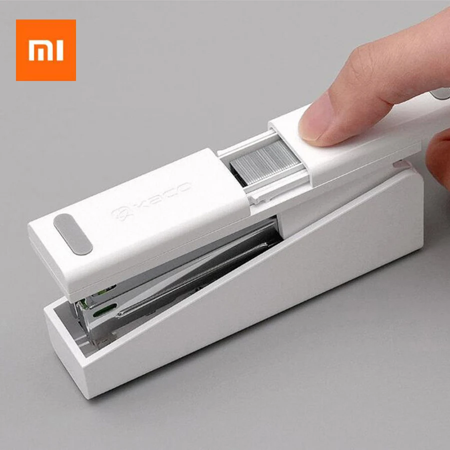 Степлер Xiaomi Mijia Kaco LEMO 24/6 26/6 с 100 шт. скоб для бумаги офиса школы набор умного дома