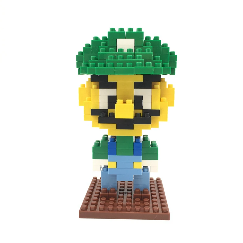 LNO фигурки Большой размер diy HC Супер Марио Йоши модели nanoblock микроконструктор