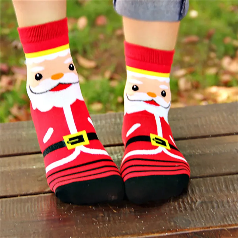 Set B 5 pairs 5 пар/партия, женские носки, зимние рождественские носки, хлопковые теплые женские Носки с рисунком, повседневные женские носки, забавные носки, Calcetines - Цвет: Set B 5 pairs