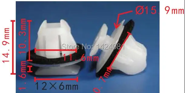 

100x / 500x OEM Wheel arch surround trim clips for Nissan Juke & X-Trail- Wing moulding clip 76882-JG10A 76882JG10A