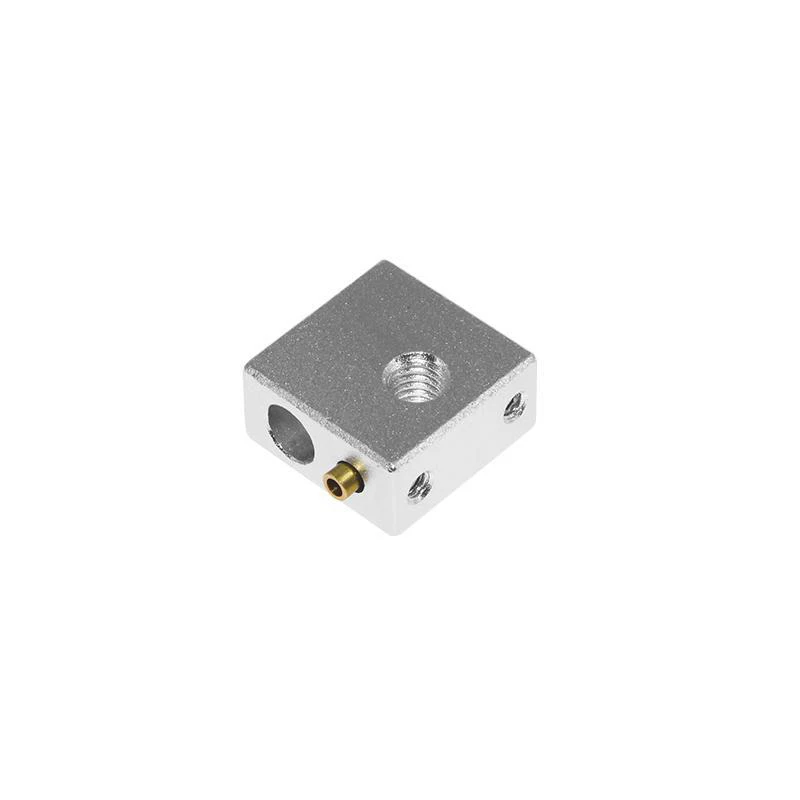 type C Аксессуары для 3D принтера нагревательный блок MK7 MK8 специальный печатающая головка с подогревом алюминиевый блок MK8 экструдер - Color: type C