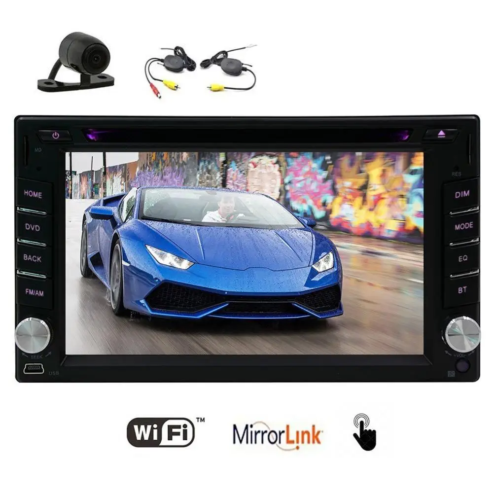 Камера + Android 6 0 2din автомобильный DVD диктофон плеер стерео gps навигационный