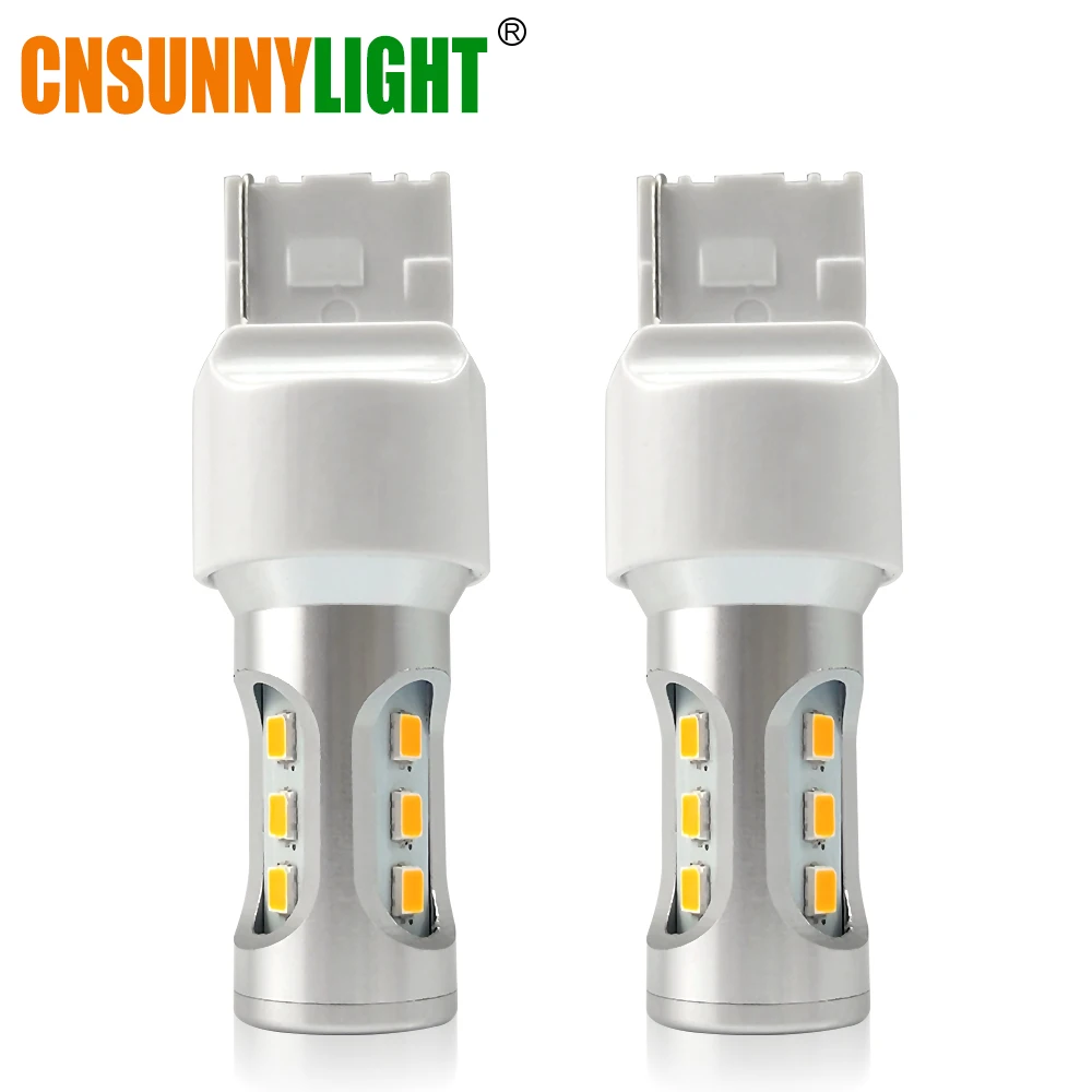 Тип СВЕТОДИОДА направленного света CNSUNNYLIGHT-T20 7440 W21W WY21W 9SMD 3030 светодиодный автомобиль цвет: желтый, белый указатель поворота DRL лампы Красный стоп-сигналы авто задние фонари 12V