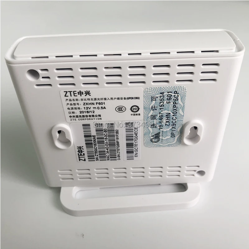 100 шт. ZTE ZXHN F601 GPON ONU ONT 1GE порт FTTH SFU режим маршрутизатора FTTO|Оптоволоконное