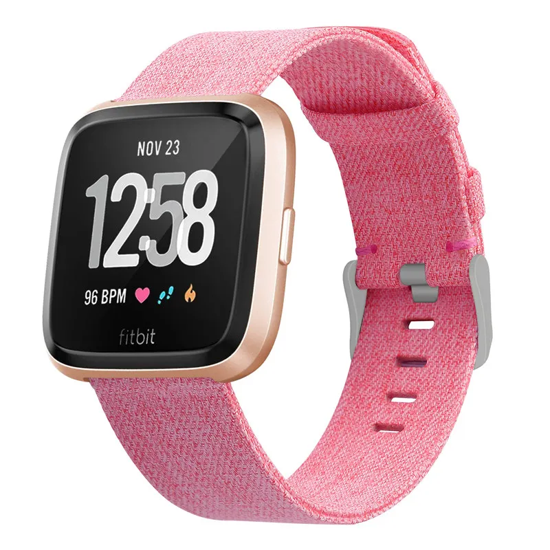 9 Ремешок для Fitbit Versa, ремешок из парусины, дышащий сменный Браслет для Fitbit Versa Lite Correa Fitbit Watch 64001 - Цвет ремешка: 9