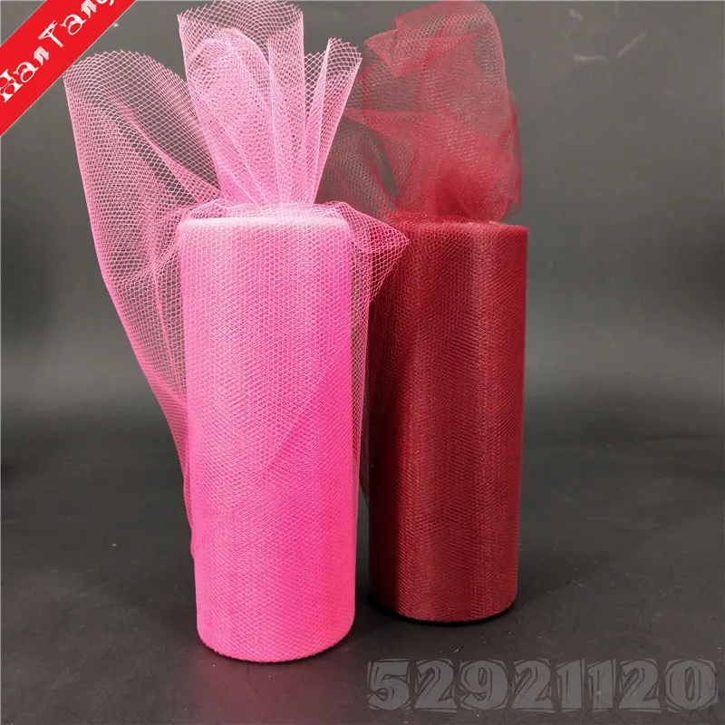 15 см * 22 м ярдов тюль рулон ткани катушки пачка вечерние упаковка для подарка на