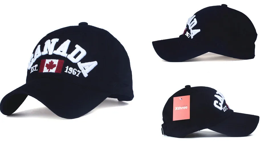 XTHREE бренд Канада письмо вышивка бейсболка s Snapback шляпа для мужчин wo мужская шляпа для отдыха кепки оптом