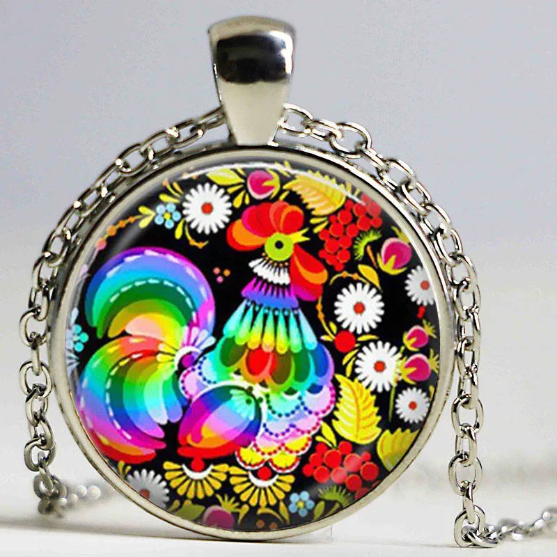 Модные украшения петух Кулон ожерелье сельскохозяйственных животных колье