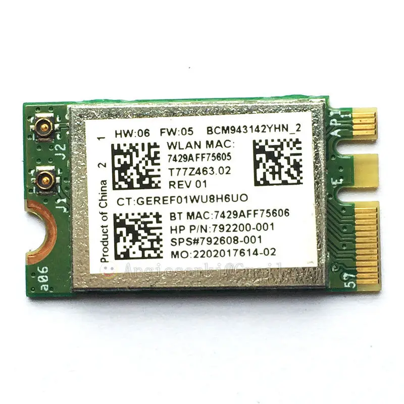 BCM943142Y 792200 001 M.2 NGFF Wi Fi WLAN карта + Bluetooth 4 0 для HP Broadcom ENVY M6 P 802.11bgn|wifi wlan card|wlan cardngff wifi |