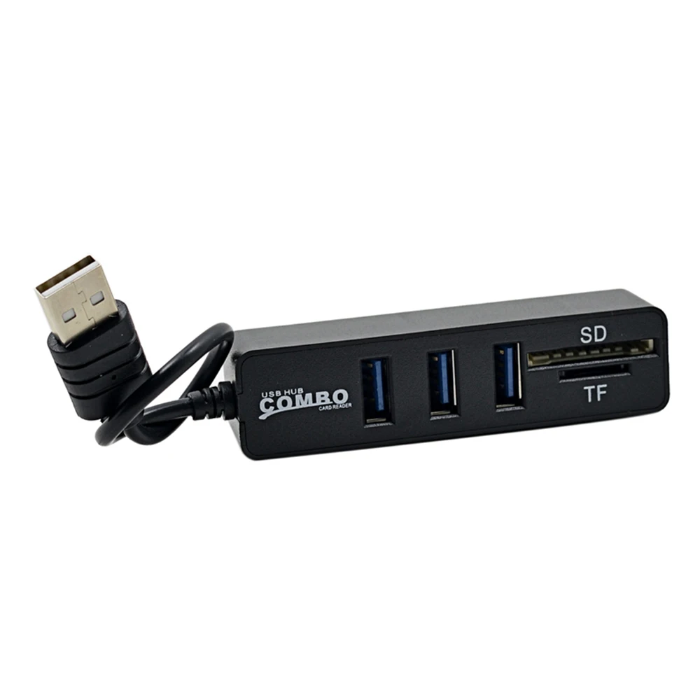 Многофункциональный 3 порта usb хаб 2 0 480 Мбит/с вкл/выкл + Micro SD/CF кард ридер для