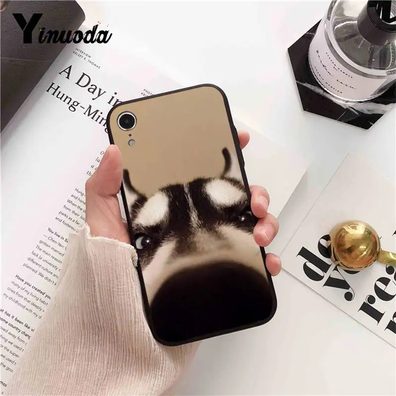 Yinuoda чехол для телефона с изображением животных хаски милых щенков собак iPhone 8 7 6 S