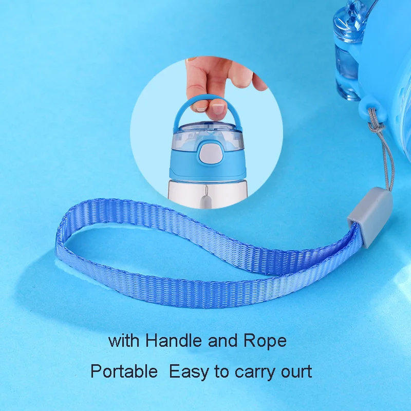 500 мл пластиковая чашка C трубочкой детская для кормления портативная бутылка