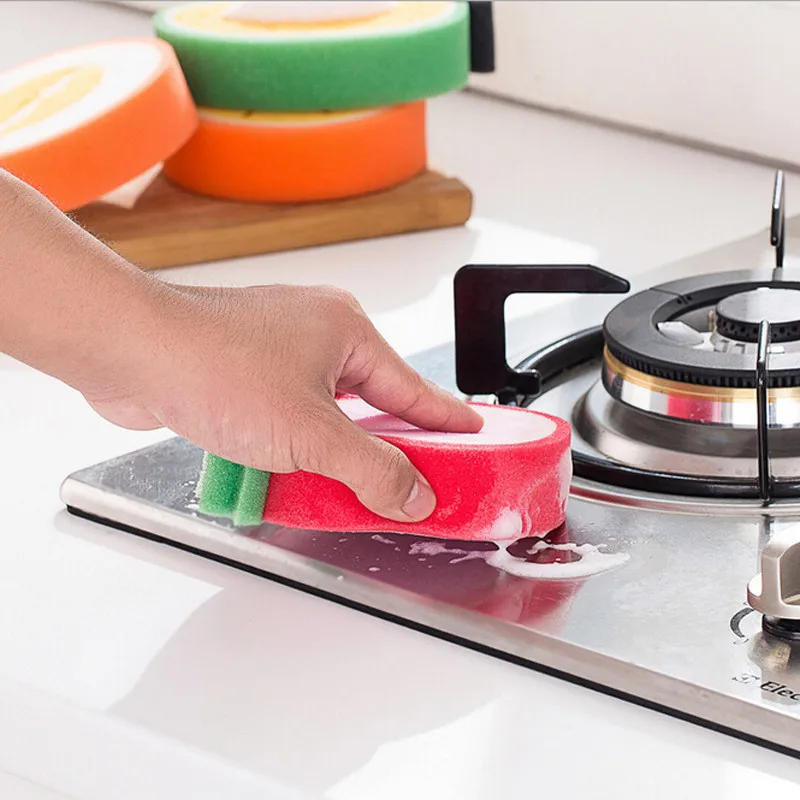 1 шт. полотенце для посуды в форме фруктов уплотненная Губка из микрофибры ткань