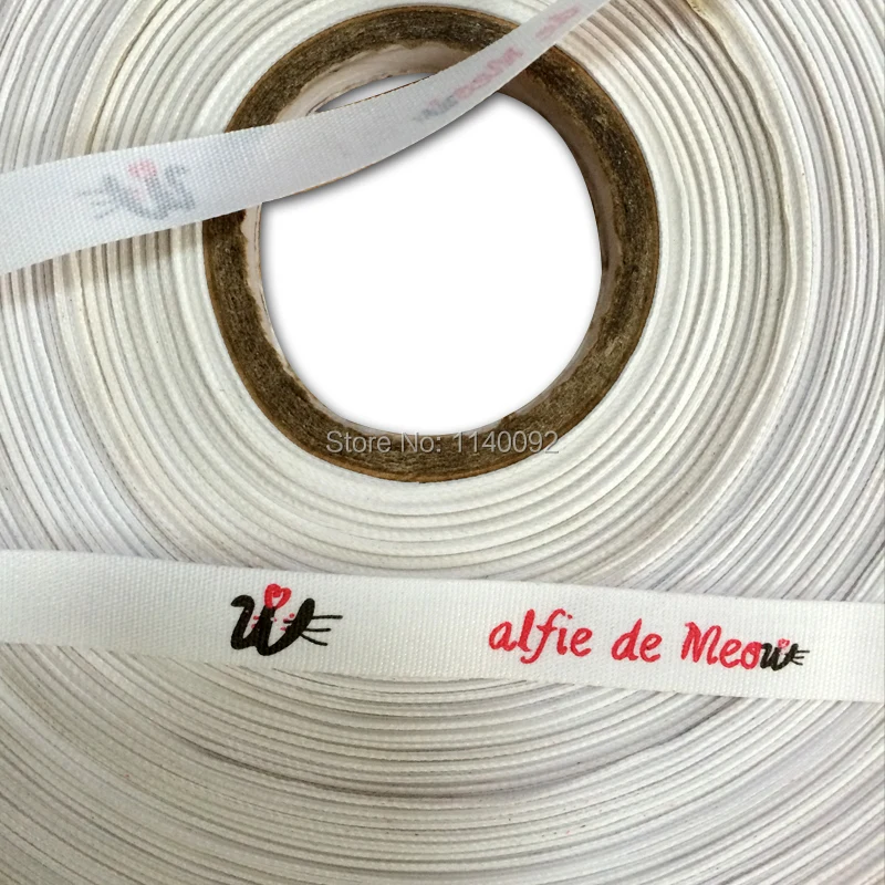 Бесплатная доставка хлопковая лента печать этикеток/одежда печатные