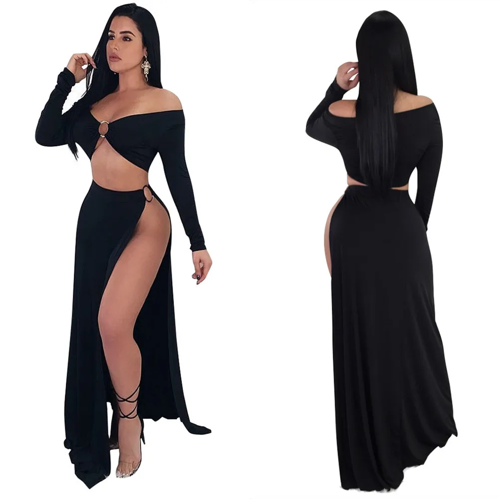 Женское черное платье без бретелек новый дизайн Летнее Длинное Платье Макси в