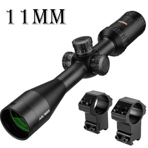 4,5-18x40 AR оптика Drop Zone-223 тактический прицел с целевыми башенками охотничьи прицелы для снайперской винтовки - Цвет: 11mm