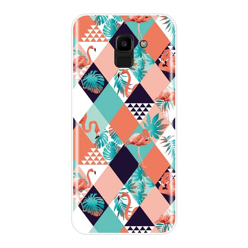 Модный чехол для телефона с фламинго Samsung Galaxy J3 J5 J7 2016 2017 2018 J4 J6 J8 Plus J2 Prime