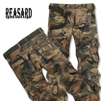 tactical pants male camo jogger casual mens cargo pants cotton trousers multi pocket military style army camouflage black urban