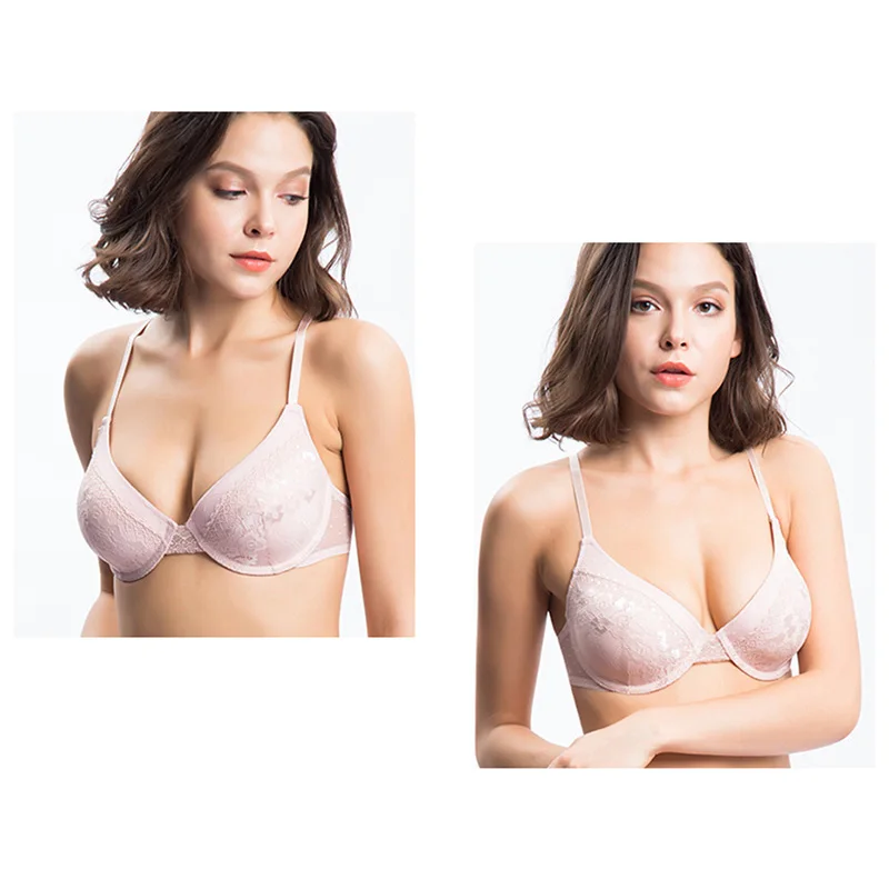 Новый стиль 2019 Модные дышащие удобные Соблазнительные однотонные кружевные