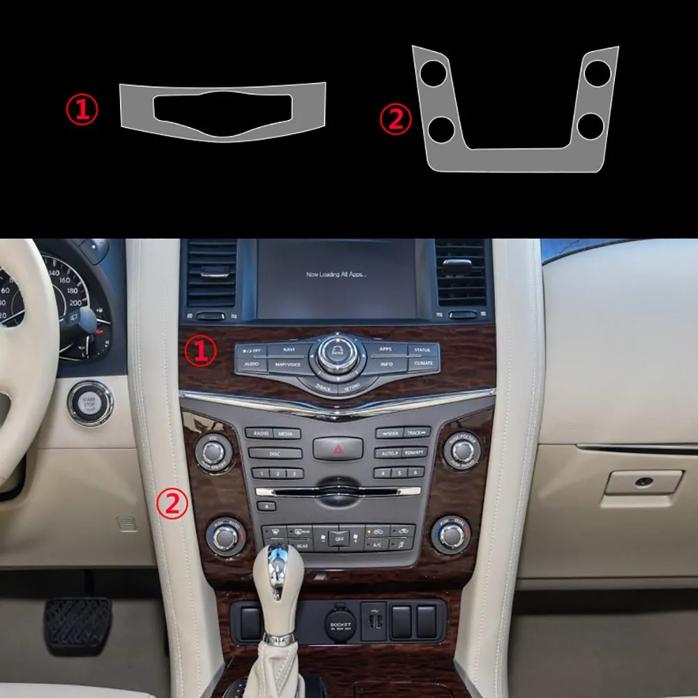 Car-Styling New Car Interior Trim Dashboard Clear Paint Protective Film Stickers for Nissan Patrol 2012-2018 | Автомобили и