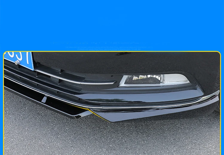 ABS яркий черный Передний бампер передний спойлер для Passat B8 автомобильный Стайлинг Европейская версия